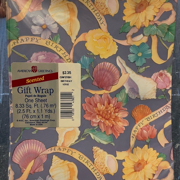 American Greetings vintage wrapping paper lot of 7 - Picture 7 of 8